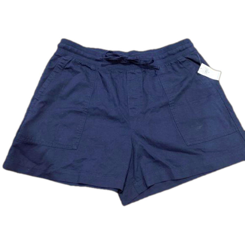 NWT Womens GAP Utility Pull-On Drawstring Cotton Shorts Easy Fit size M